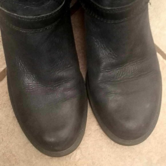 Lucky Brand, full-grain leather, tall black riding boots - Size 8 - Picture 13 of 16